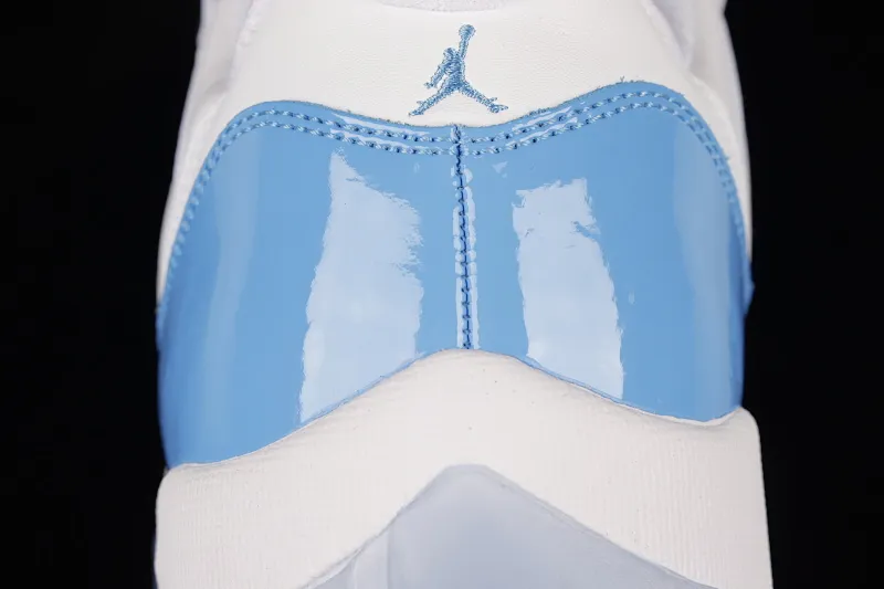 All categories Air Jordan Jordan series basketball shoes Air Jordan 11 F version Air Jordan 11 Low "Carolina" AJ11 Joe 11 white and blue first layer genuine carbon 528895-106